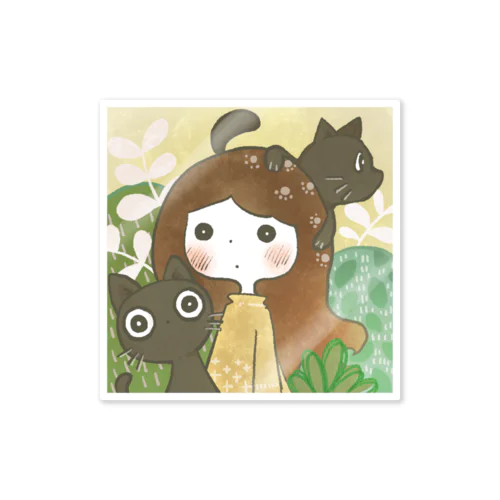 cute cute girl item 014 Sticker