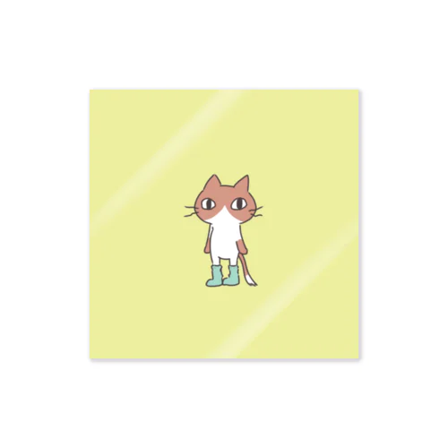 ハチワレ赤猫 Sticker