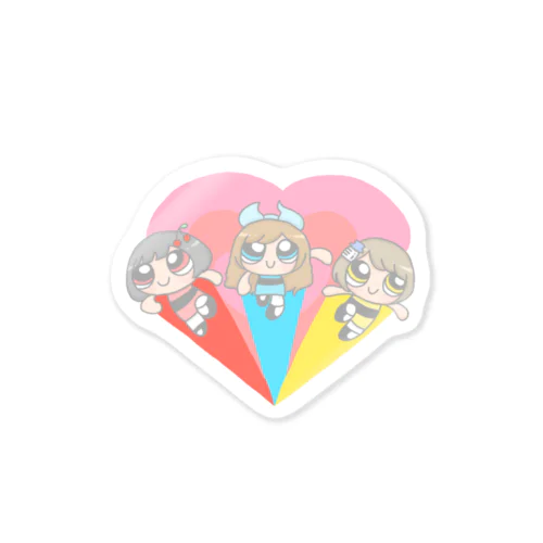 パワパフあやちゃんず Sticker