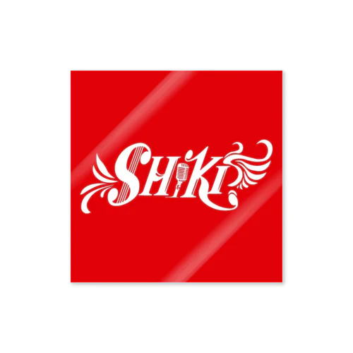 SHiKi　ロゴステッカー／赤 Sticker