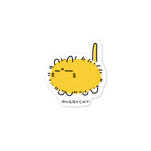 ANGRY CAT(sticker) ステッカー