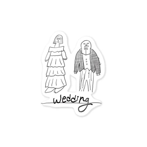 Wedding  (ステッカー)　 ステッカー