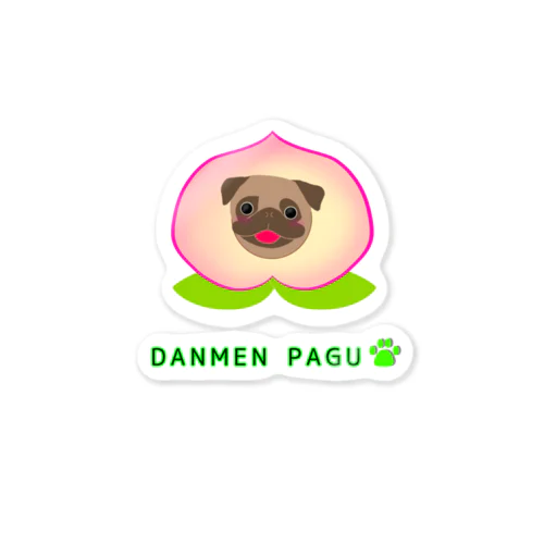 DANMENN PAGU 桃 Sticker