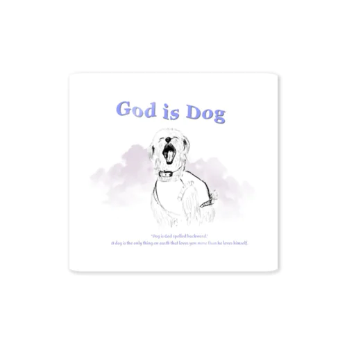 dog is god ステッカー