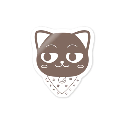 わくどきねこ(シンプル) Sticker