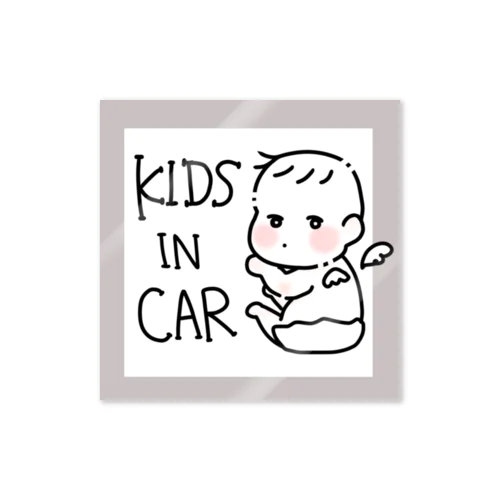 KIDSINCAR ぷくべび ステッカー