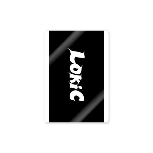 LokiC シンプルブラック Sticker