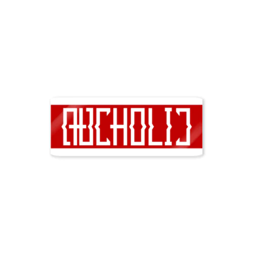 ARCHOLIC BOXロゴ 赤 Sticker