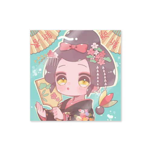 舞妓ちゃん お正月バージョン Sticker