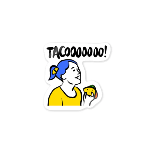 タコ食い人🌮TACOOOOOO! Sticker