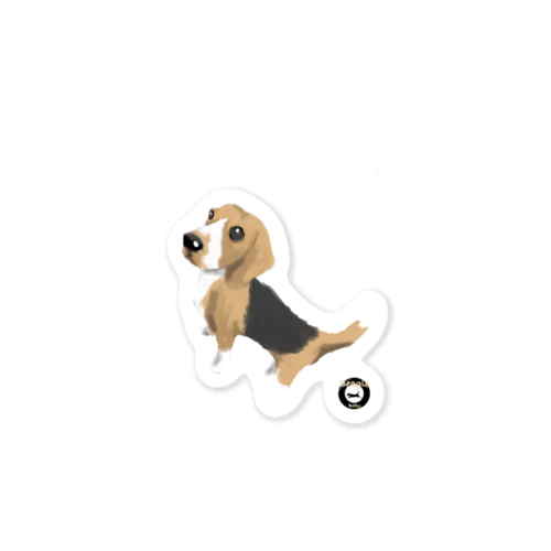 Beagle_Baby/おねだりビーグル（イラスト） Sticker