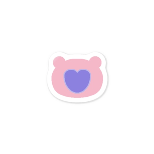ぴんくま(むらさき) Sticker