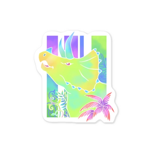 【和風】トリケラトプス Sticker