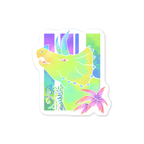 【和風】トリケラトプス Sticker