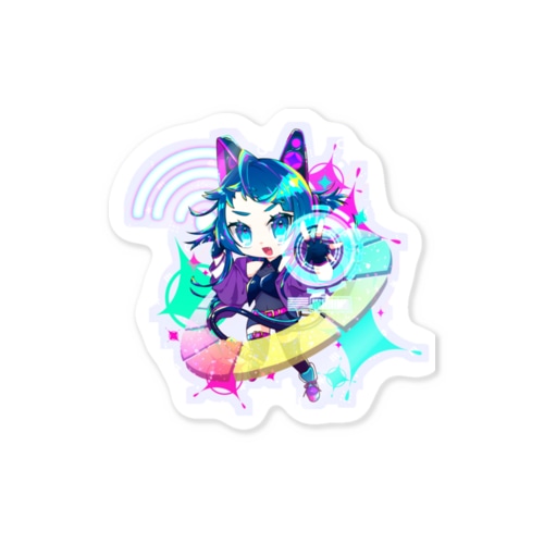 とりももここあ：ネコミミサイバー！ Sticker