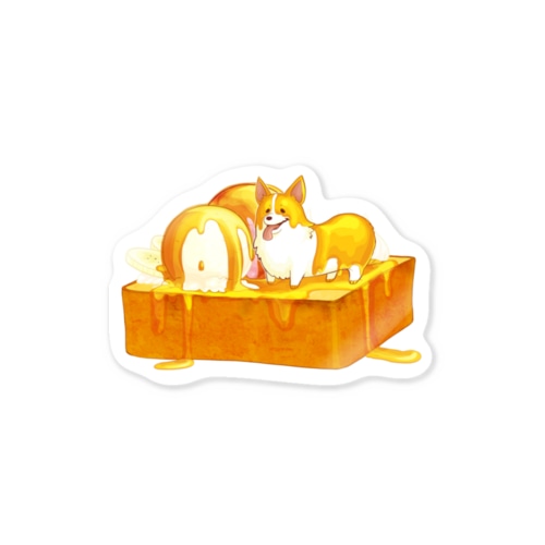 ハニトーコーギー Sticker