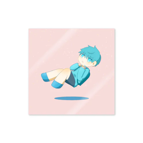 ふわふわ男の子・ぴんく Sticker