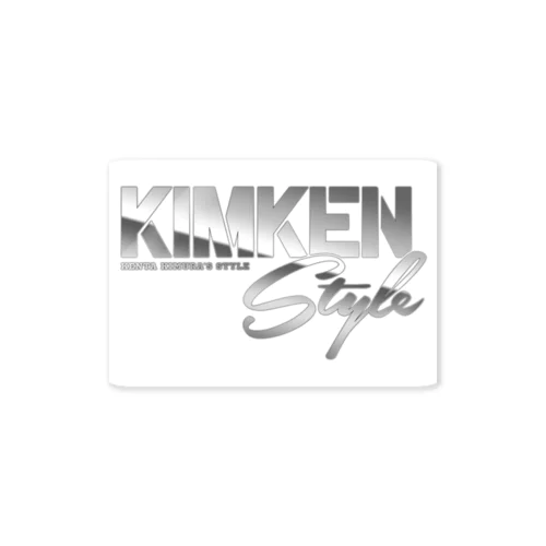 KIMKEN Styleロゴ WHITE Sticker