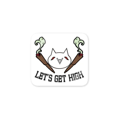 Let's Get High Sticker