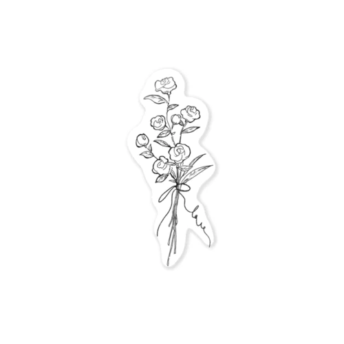 simple flower Sticker