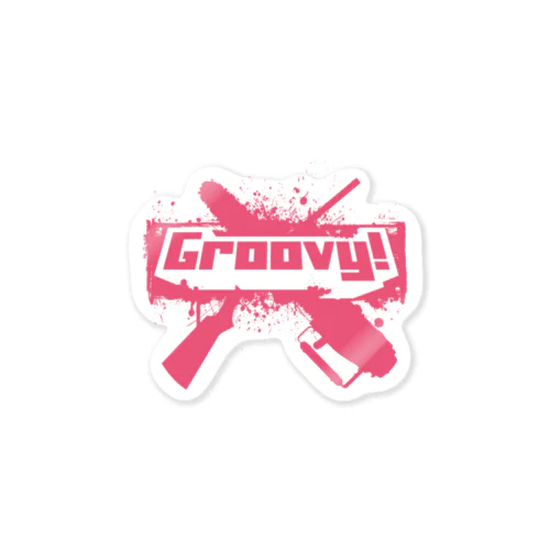 Groovy!(イカすぜ) ステッカー