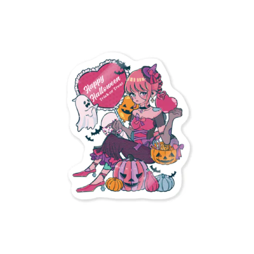 ピンクピンクハロウィン🎃💒 Sticker