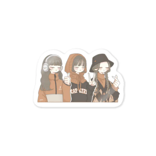 CAP GIRLS Sticker