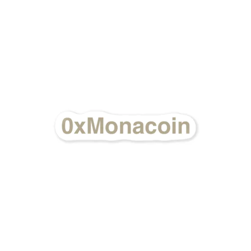 0xMonacoinテキストステッカー ステッカー