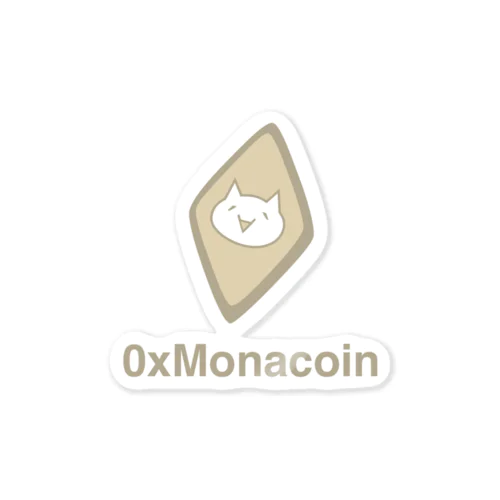 0xMonacoinステッカー02 ステッカー