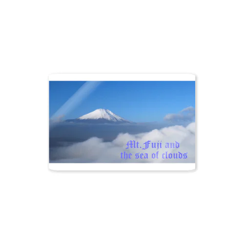 Mt.Fuji and the sea of clouds Sticker