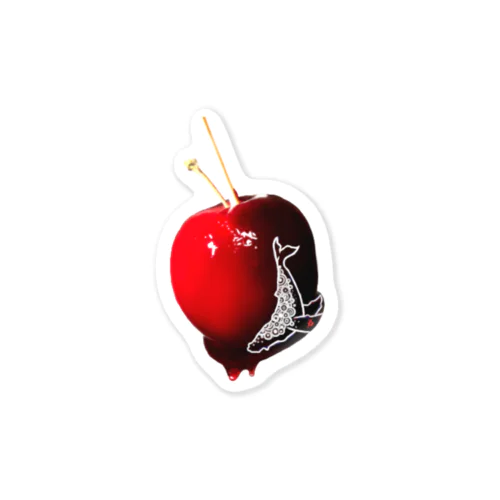 りんご飴と鯨 Sticker