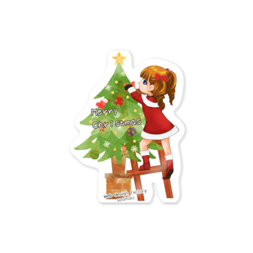 クリスマス・ガール Sticker