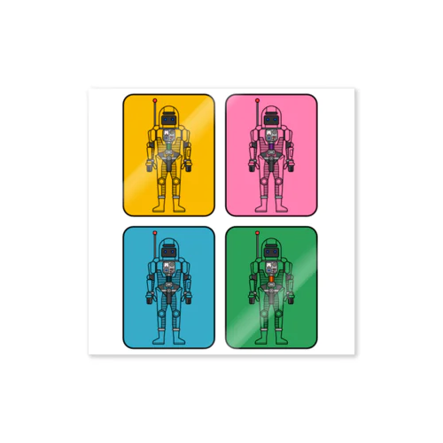 宇宙服の４人 Sticker