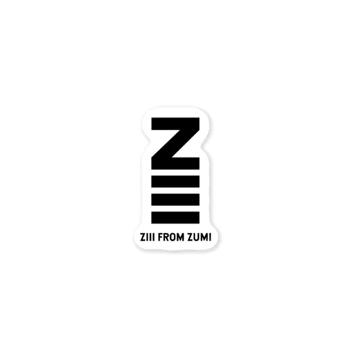 ZIII FROM ZUMIロゴステッカー Sticker