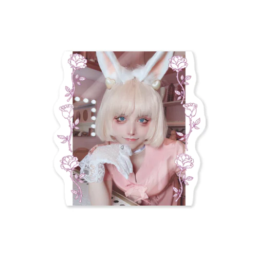 Lady rabbit Sticker