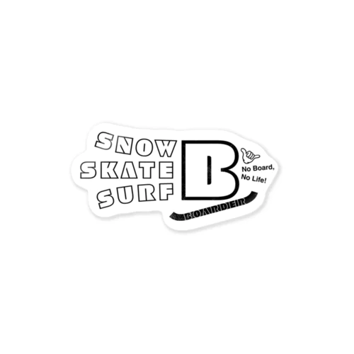 SNOW_SKATE_SURF BOARDER（スノー・スケート・サーフ ボーダー） ステッカー