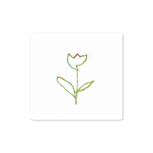 虹色 Tulip Sticker