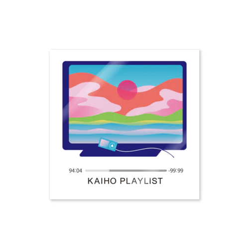 KAIHO PLAYLIST itoshima ステッカー