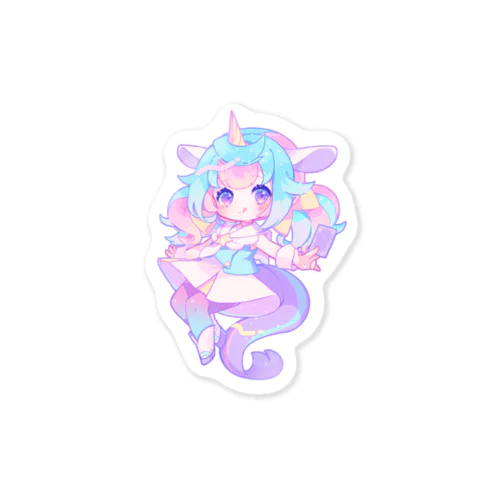 ゆめかわ💖ユニ☆ココミニキャラステッカー Sticker