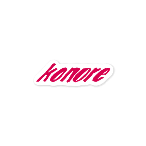 konore LOGO PINK Sticker