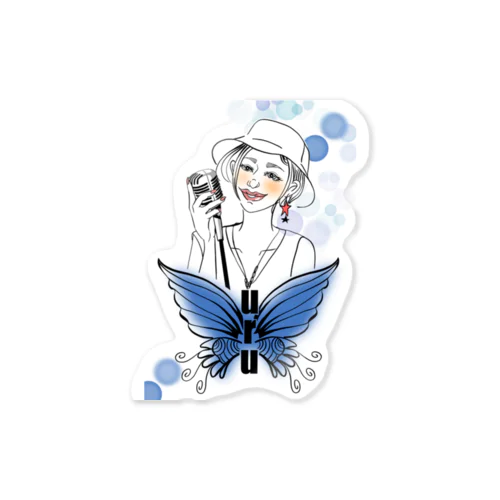 🫧🦋uru🎙ぅʓ👠💕クッション ステッカー