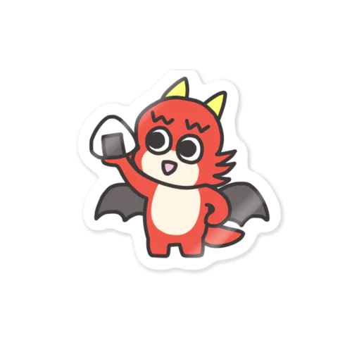 おむすびドラゴン(うめ) Sticker