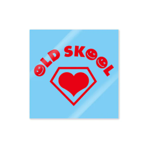 SUPER LOVERS OLD SKOOL ブルー Sticker