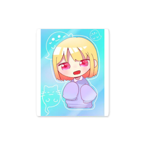 萌え袖パステル少女 Sticker