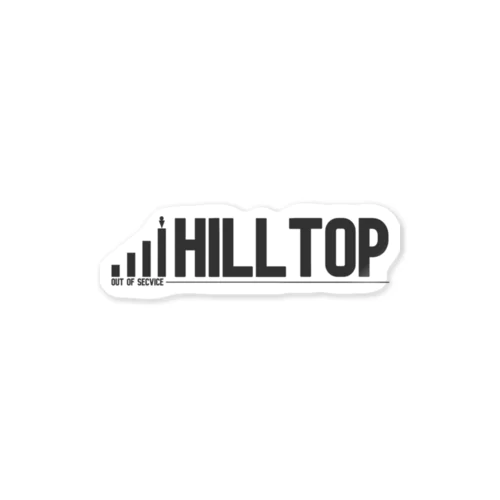HILLTOP（黒） Sticker