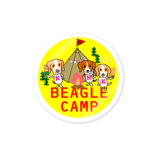 BEAGLE CAMP  KKK Sticker