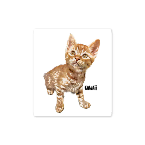 kawaii-cat 【ぶり】 Sticker
