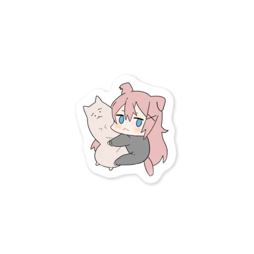 だきつきいぬよ Sticker