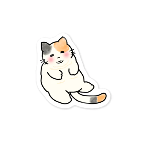 もちもちほっぺのねこ Sticker