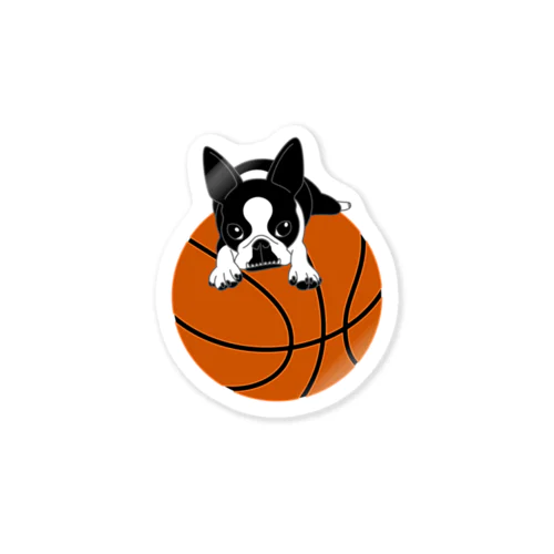 小物用:ボストンテリア(バスケットボール)[v2.7.5k] Sticker